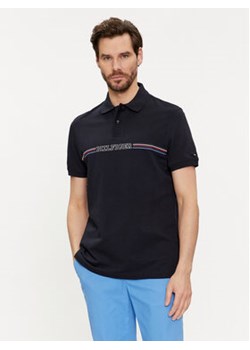 Tommy Hilfiger Polo Stripe Chest MW0MW34769 Granatowy Regular Fit ze sklepu MODIVO w kategorii T-shirty męskie - zdjęcie 169018282