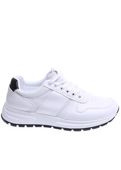 Białe sznurowane męskie buty sportowe /F1-3 15562 T479/ ze sklepu Pantofelek24.pl w kategorii Trampki męskie - zdjęcie 169022221