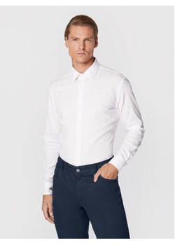 Gino Rossi Koszula Pregelato GR22-KOM507 Biały Regular Fit ze sklepu MODIVO w kategorii Koszule męskie - zdjęcie 169046084
