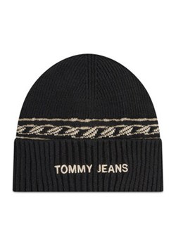Tommy Jeans Czapka Tjw Femme Beanie AW0AW10710 Czarny ze sklepu MODIVO w kategorii Czapki zimowe damskie - zdjęcie 169046594