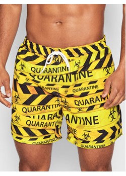Mr. GUGU & Miss GO Szorty kąpielowe Quarantine Żółty Regular Fit ze sklepu MODIVO w kategorii Kąpielówki - zdjęcie 169049712
