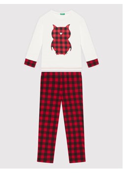 United Colors Of Benetton Piżama 3Z2C0P006 Czerwony Regular Fit ze sklepu MODIVO w kategorii Piżamy dziecięce - zdjęcie 169051444