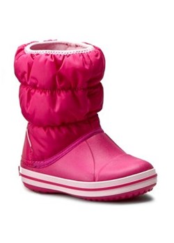 Crocs Śniegowce Winter Puff Boot Kids 14613 Różowy ze sklepu MODIVO w kategorii Buty zimowe dziecięce - zdjęcie 169052282