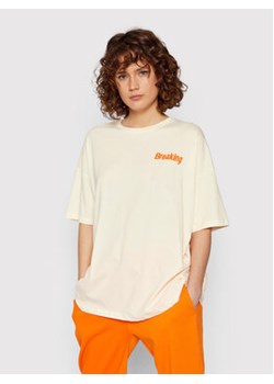 Noisy May T-Shirt Tessie 27020437 Beżowy Oversize ze sklepu MODIVO w kategorii Bluzki damskie - zdjęcie 169053952