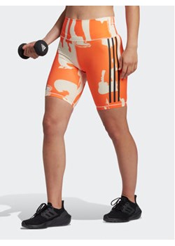 adidas Szorty rowerowe THEBE MAGUGU HN6180 Pomarańczowy Slim Fit ze sklepu MODIVO w kategorii Szorty - zdjęcie 169054690