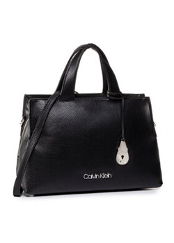 Calvin Klein Torebka Neat Tote Md K60K606426 Czarny ze sklepu MODIVO w kategorii Torby Shopper bag - zdjęcie 169056294
