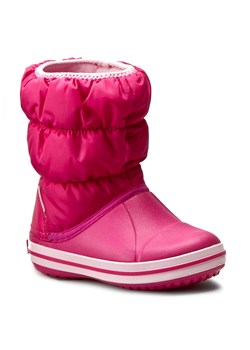 Śniegowce Crocs Winter Puff Boot Kids 14613 Candy Pink ze sklepu eobuwie.pl w kategorii Buty zimowe dziecięce - zdjęcie 169062304