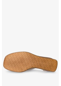 Beżowe sandały skórzane espadryle na koturnie z zakrytą piętą pasek wokół kostki PRODUKT POLSKI Casu 40366 ze sklepu Casu.pl w kategorii Espadryle damskie - zdjęcie 169080103