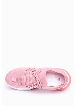 Różowe sneakersy na platformie damskie buty sportowe sznurowane Casu 7040-3 ze sklepu Casu.pl w kategorii Buty sportowe damskie - zdjęcie 169081963