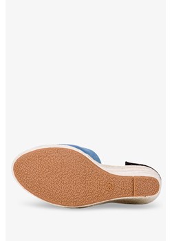 Niebieskie sandały espadryle na koturnie Casu N19-513 ze sklepu Casu.pl w kategorii Espadryle damskie - zdjęcie 169085420