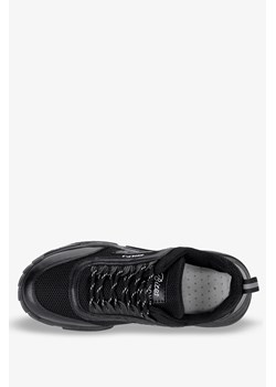 Czarne sneakersy na platformie buty sportowe sznurowane Casu 23-11-21-B ze sklepu Casu.pl w kategorii Buty sportowe damskie - zdjęcie 169086514