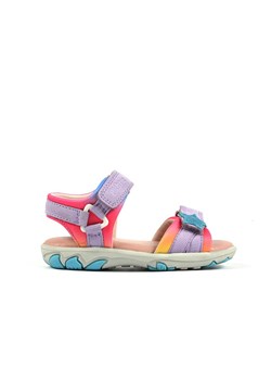 Richter Shoes Sandały w kolorze fioletowym ze wzorem ze sklepu Limango Polska w kategorii Sandały dziecięce - zdjęcie 169093282