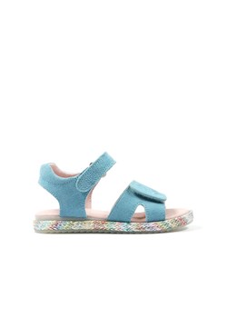 Richter Shoes Skórzane sandały w kolorze błękitnym ze sklepu Limango Polska w kategorii Sandały dziecięce - zdjęcie 169093300