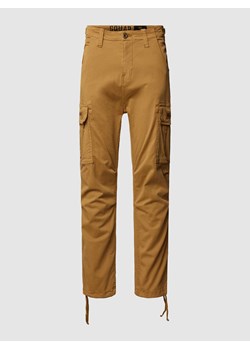 Spodnie cargo o kroju regular fit z kieszeniami z tyłu model ‘SQUAD’ ze sklepu Peek&Cloppenburg  w kategorii Spodnie męskie - zdjęcie 169103073