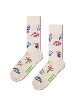 Happy Socks skarpetki Summer Lo-Fi kolor beżowy ze sklepu ANSWEAR.com w kategorii Skarpetki męskie - zdjęcie 169105623
