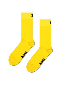 Happy Socks skarpetki Solid kolor żółty ze sklepu ANSWEAR.com w kategorii Skarpetki męskie - zdjęcie 169105632