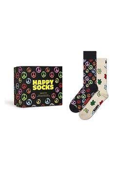 Happy Socks skarpetki Gift Box Peace 2-pack ze sklepu ANSWEAR.com w kategorii Skarpetki damskie - zdjęcie 169105680