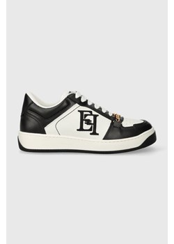 Elisabetta Franchi sneakersy skórzane kolor czarny SA54G41E2 SA54G41E2 ze sklepu ANSWEAR.com w kategorii Buty sportowe damskie - zdjęcie 169105774