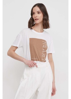 Mos Mosh t-shirt bawełniany damski kolor beżowy ze sklepu ANSWEAR.com w kategorii Bluzki damskie - zdjęcie 169106482