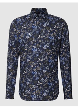 Koszula biznesowa o kroju super slim fit z kwiatowym wzorem ze sklepu Peek&Cloppenburg  w kategorii Koszule męskie - zdjęcie 169110793