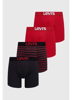 Levi's bokserki 4-pack męskie kolor czarny ze sklepu PRM w kategorii Majtki męskie - zdjęcie 169122650