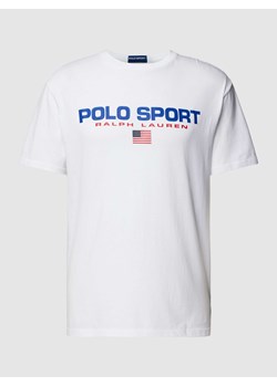 T-shirt z nadrukiem z logo ze sklepu Peek&Cloppenburg  w kategorii T-shirty męskie - zdjęcie 169123124