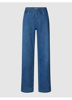 Jeansy z szeroką nogawką i elastycznym pasem model ‘STYLE.MAINE’ ze sklepu Peek&Cloppenburg  w kategorii Jeansy damskie - zdjęcie 169123250
