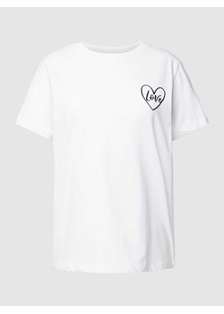 T-shirt z wyhaftowanym logo ze sklepu Peek&Cloppenburg  w kategorii Bluzki damskie - zdjęcie 169123272