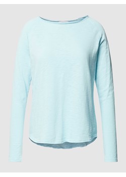 Bluzka z długim rękawem o w jednolitym kolorze ze sklepu Peek&Cloppenburg  w kategorii Bluzki damskie - zdjęcie 169123362