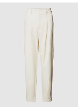 Spodnie materiałowe w jednolitym kolorze ze sklepu Peek&Cloppenburg  w kategorii Spodnie damskie - zdjęcie 169123512