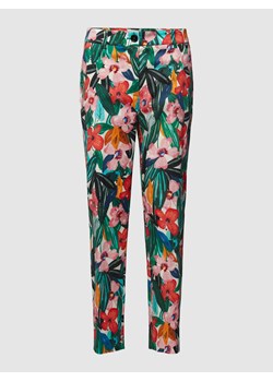 Spodnie materiałowe o kroju slim fit ze wzorem na całej powierzchni model ‘Franca’ ze sklepu Peek&Cloppenburg  w kategorii Spodnie damskie - zdjęcie 169123633