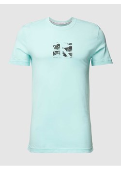 T-shirt z nadrukiem z logo ze sklepu Peek&Cloppenburg  w kategorii T-shirty męskie - zdjęcie 169123712