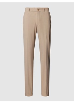 Spodnie materiałowe o kroju straight fit z zapięciem na guzik model ‘liam’ ze sklepu Peek&Cloppenburg  w kategorii Jeansy męskie - zdjęcie 169123744