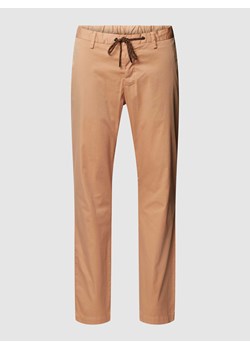 Spodnie materiałowe o kroju regular fit z tunelem model ‘JUMP’ ze sklepu Peek&Cloppenburg  w kategorii Spodnie męskie - zdjęcie 169123964