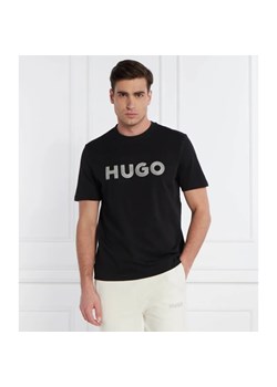 HUGO T-shirt Drochet | Regular Fit ze sklepu Gomez Fashion Store w kategorii T-shirty męskie - zdjęcie 169124454