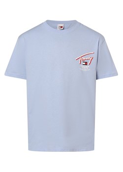 Tommy Jeans Koszulka męska Mężczyźni Bawełna jasnoniebieski nadruk ze sklepu vangraaf w kategorii T-shirty męskie - zdjęcie 169125100