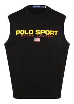 Polo Sport Bluza męska Mężczyźni Bawełna czarny jednolity ze sklepu vangraaf w kategorii Bluzy męskie - zdjęcie 169125101