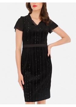 Czarna wieczorowa sukienka welurowa Potis & Verso Idylle ze sklepu Eye For Fashion w kategorii Sukienki - zdjęcie 169130764