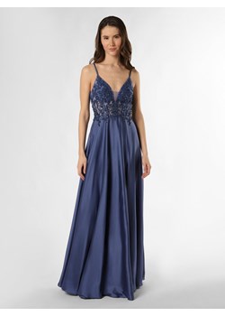 Luxuar Fashion Damska sukienka wieczorowa Kobiety Sztuczne włókno niebieski jednolity ze sklepu vangraaf w kategorii Sukienki - zdjęcie 169132181