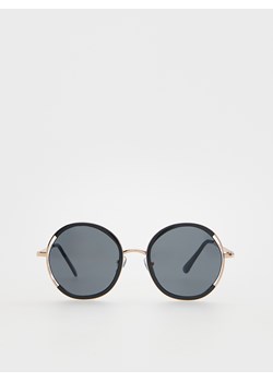 Reserved - Okrągłe okulary przeciwsłoneczne - czarny ze sklepu Reserved w kategorii Okulary przeciwsłoneczne damskie - zdjęcie 169133174