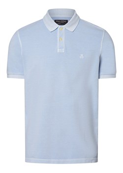 Marc O'Polo Męska koszulka polo Mężczyźni Bawełna jasnoniebieski jednolity ze sklepu vangraaf w kategorii T-shirty męskie - zdjęcie 169136861