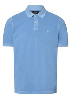 Marc O'Polo Męska koszulka polo Mężczyźni Bawełna indygo jednolity ze sklepu vangraaf w kategorii T-shirty męskie - zdjęcie 169136862