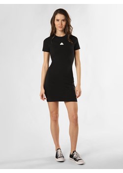 adidas Sportswear Sukienka damska Kobiety Bawełna czarny jednolity ze sklepu vangraaf w kategorii Sukienki - zdjęcie 169136883