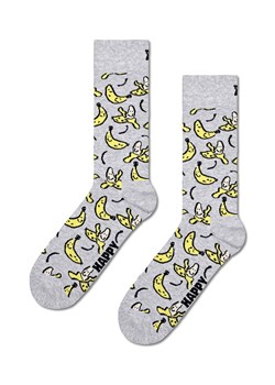 Happy Socks skarpetki Banana Sock kolor szary ze sklepu ANSWEAR.com w kategorii Skarpetki damskie - zdjęcie 169137492