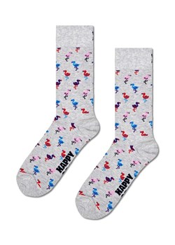 Happy Socks skarpetki Flamingo Sock kolor szary ze sklepu ANSWEAR.com w kategorii Skarpetki damskie - zdjęcie 169137513