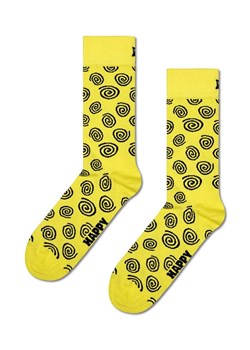 Happy Socks skarpetki Swirl Sock kolor żółty ze sklepu ANSWEAR.com w kategorii Skarpetki męskie - zdjęcie 169137550