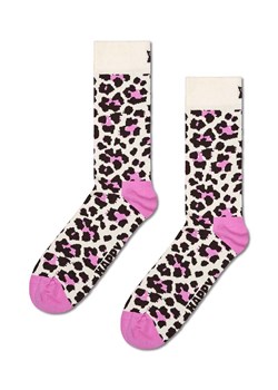 Happy Socks skarpetki Leo Sock kolor beżowy ze sklepu ANSWEAR.com w kategorii Skarpetki damskie - zdjęcie 169137554