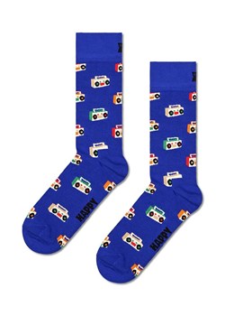 Happy Socks skarpetki Boom Box Sock kolor niebieski ze sklepu ANSWEAR.com w kategorii Skarpetki damskie - zdjęcie 169137574