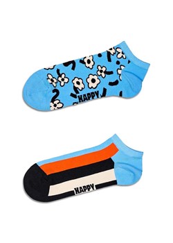Happy Socks skarpetki Blue Low Socks 2-pack ze sklepu ANSWEAR.com w kategorii Skarpetki damskie - zdjęcie 169137581
