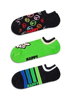 Happy Socks skarpetki Peace No Show Socks 3-pack ze sklepu ANSWEAR.com w kategorii Skarpetki męskie - zdjęcie 169137592